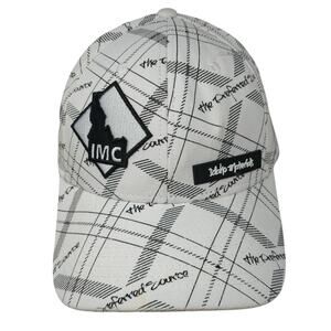 IMC Idaho Materials Strapback Baseball Cap White One Size Adjustable Hat Graphix